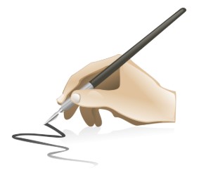 Pluma con una mano escribiendo